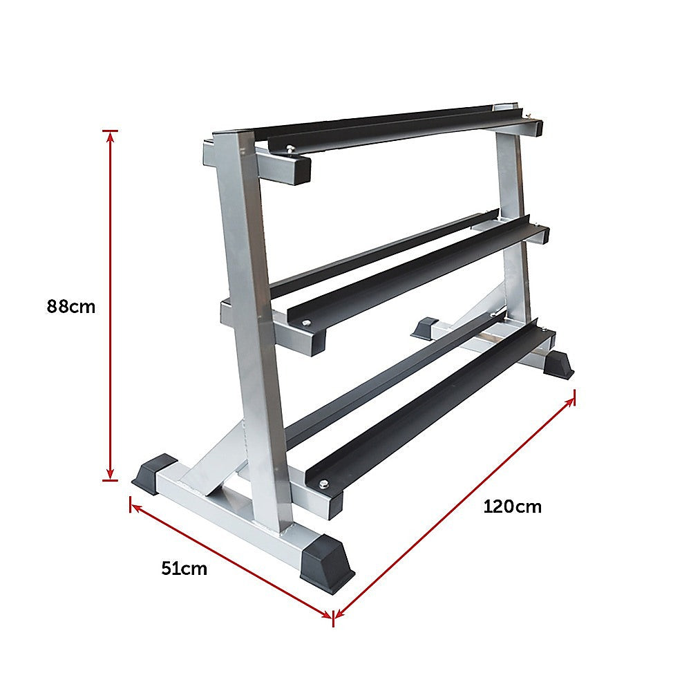 3 Tier Dumbbell Rack for Dumbbell Weights Storage V63-822431