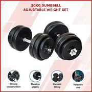 30KG Dumbbell Adjustable Weight Set V63-822441