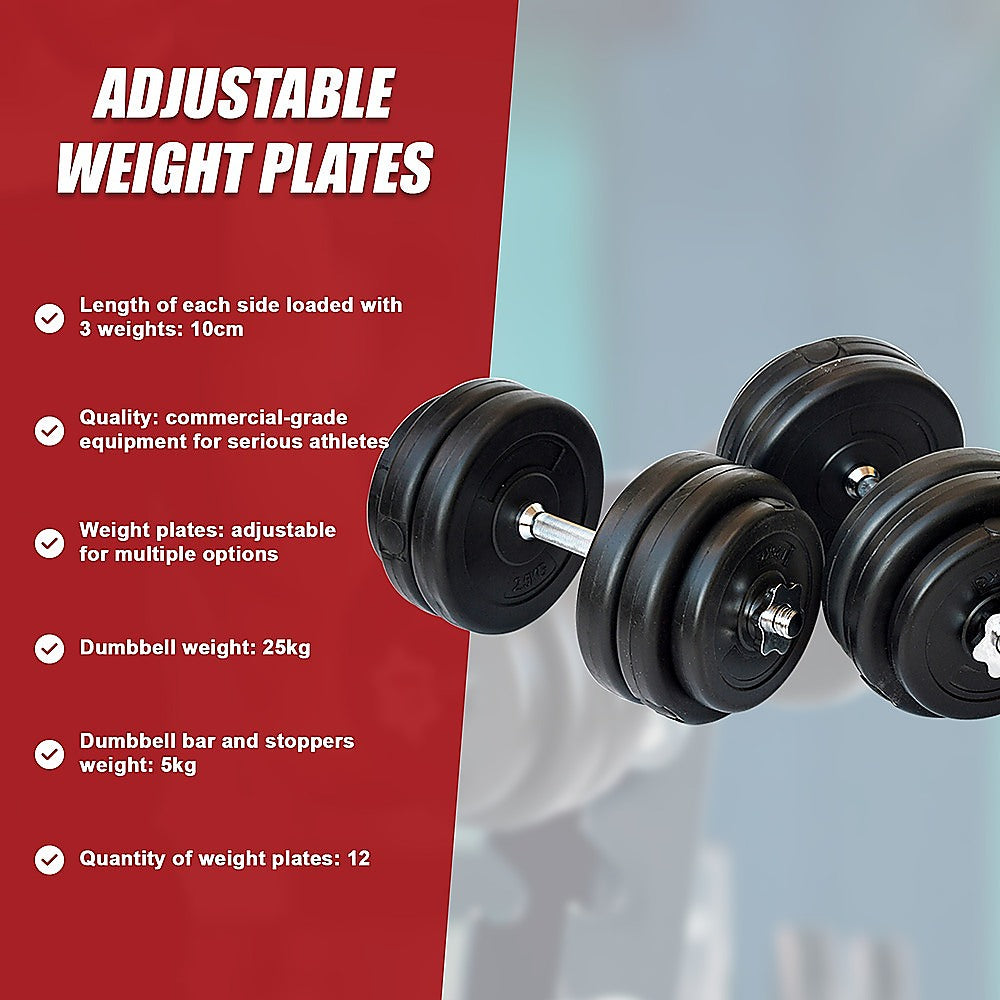 30KG Dumbbell Adjustable Weight Set V63-822441