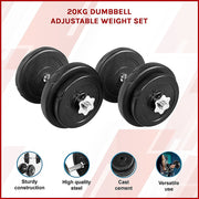 20KG Dumbbell Adjustable Weight Set V63-822451