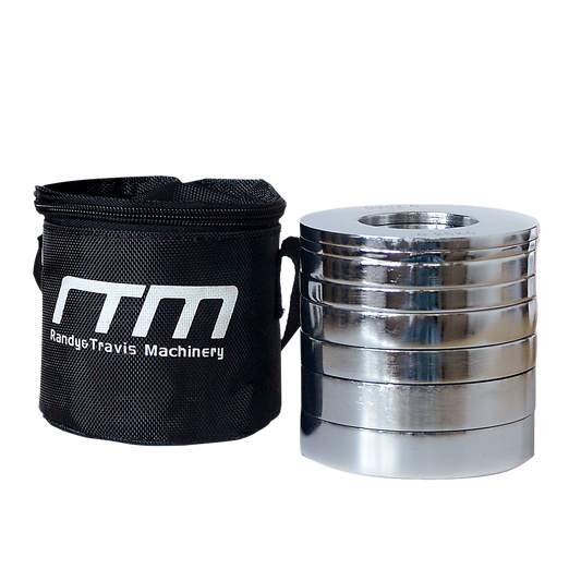 Chrome Metric Fractional Olympic Weight Plates 0.25 to 1kg Set V63-822471