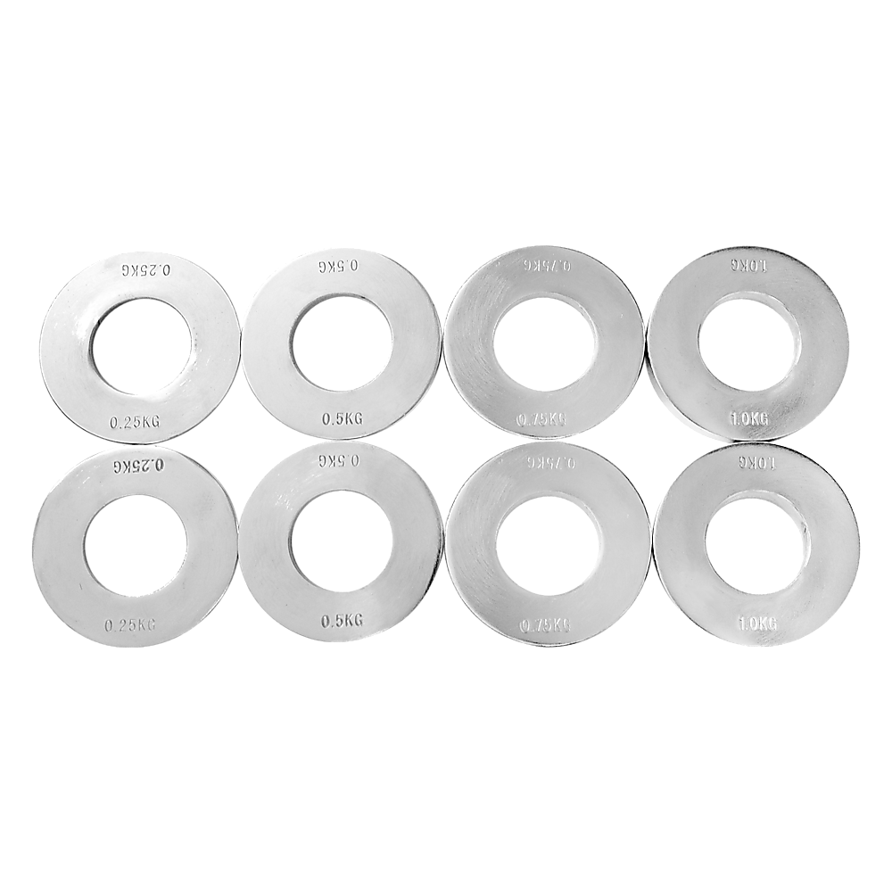 Chrome Metric Fractional Olympic Weight Plates 0.25 to 1kg Set V63-822471