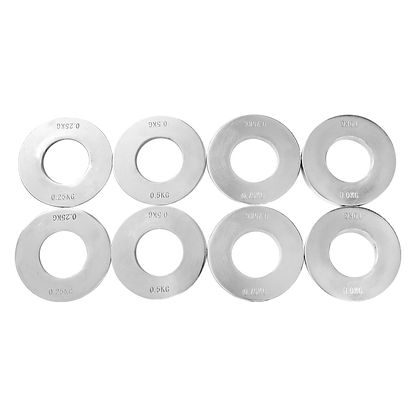 Chrome Metric Fractional Olympic Weight Plates 0.25 to 1kg Set V63-822471
