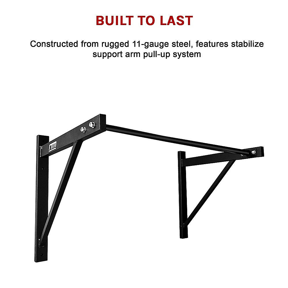 Wall Mounted Pull Up Bar - Heavy Duty Chin Up Station for Home Upper Body Training V63-822481
