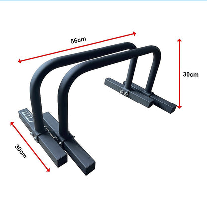 Steel Parallette Bars for Push Ups, Dips & Calisthenics Home Strength Training V63-822491