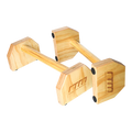Wooden Parallette Bars Push Up & Dip Workouts