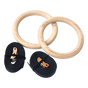 202mm Wooden Gymnastic Rings - Olympic Gym Strength Training & Fitness V63-822591