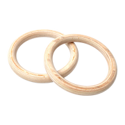 202mm Wooden Gymnastic Rings - Olympic Gym Strength Training & Fitness V63-822591