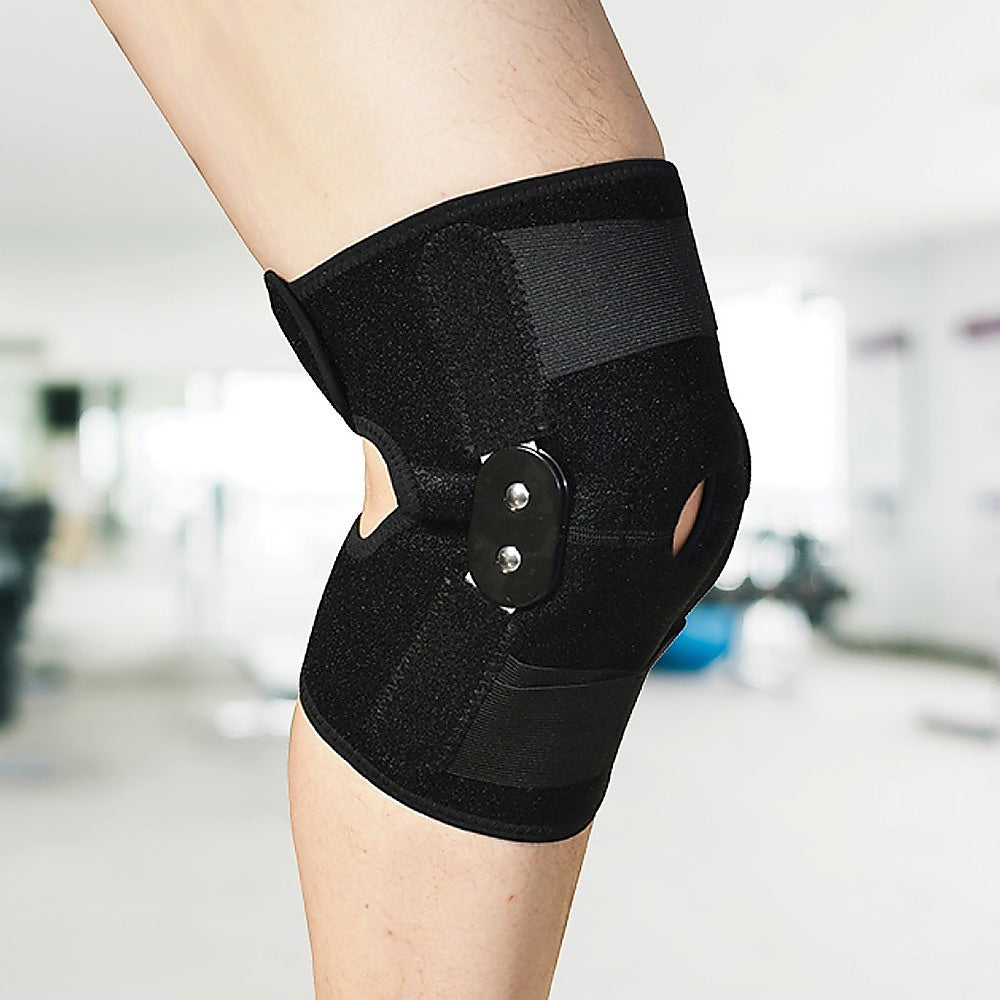 Hinged Full Knee Support Brace Protection Arthritis Injury Sports V63-822601