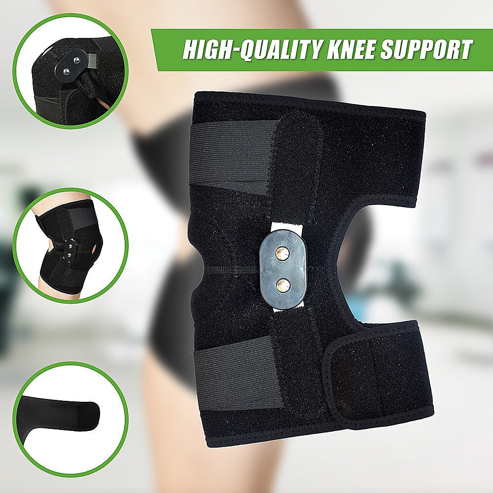Hinged Full Knee Support Brace Protection Arthritis Injury Sports V63-822601