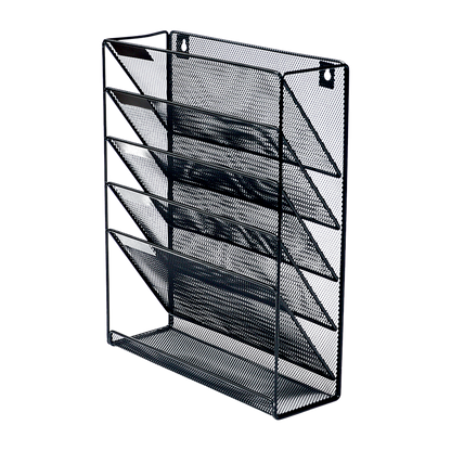 Wall Mount 6 Pocket Hanging File Sorter Organizer Folder Holder Rack Storage V63-822681