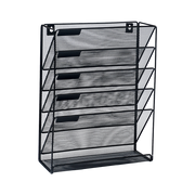 Wall Mount 6 Pocket Hanging File Sorter Organizer Folder Holder Rack Storage V63-822681