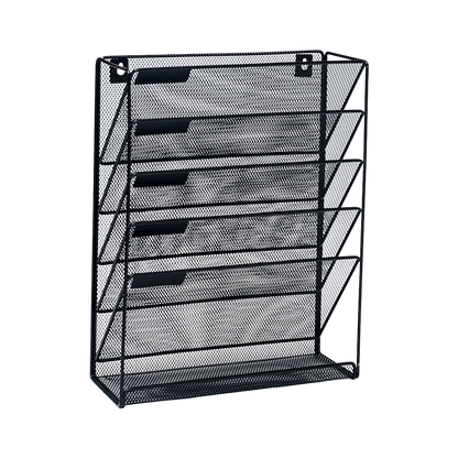 Wall Mount 6 Pocket Hanging File Sorter Organizer Folder Holder Rack Storage V63-822681
