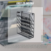 Wall Mount 6 Pocket Hanging File Sorter Organizer Folder Holder Rack Storage V63-822681