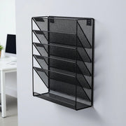 Wall Mount 6 Pocket Hanging File Sorter Organizer Folder Holder Rack Storage V63-822681