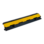 3pcs 2-Cable Rubber Electrical Wire Cover Heavy Duty Protector Dual Channel V63-822701