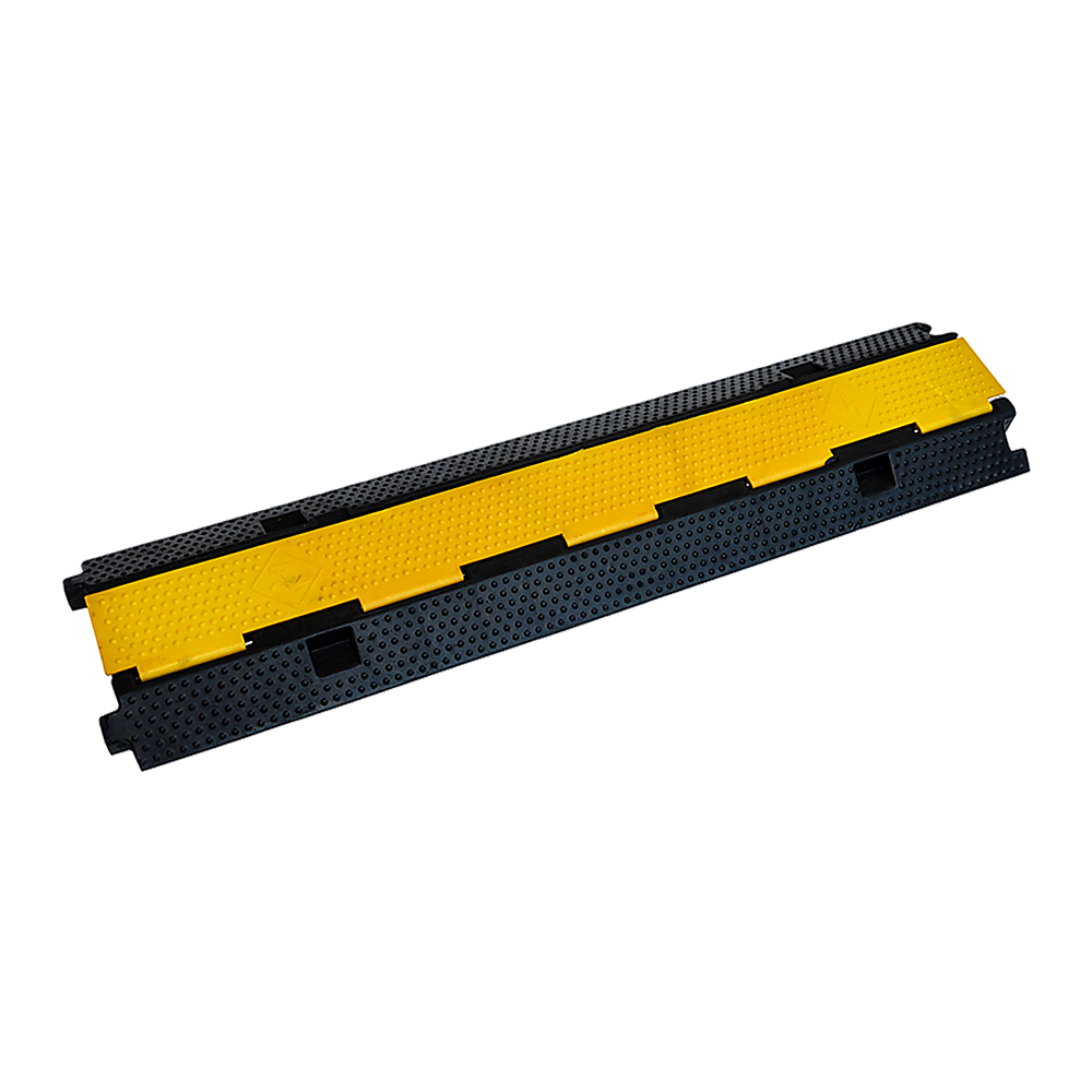 3pcs 2-Cable Rubber Electrical Wire Cover Heavy Duty Protector Dual Channel V63-822701