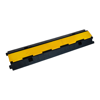 3pcs 2-Cable Rubber Electrical Wire Cover Heavy Duty Protector Dual Channel V63-822701