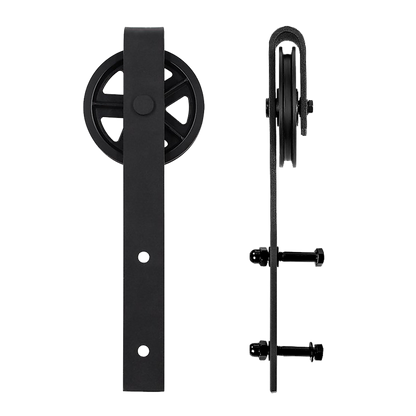 2M Big Spoke Wheel Sliding Barn Door Hardware