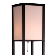 Shelf Floor Lamp - Shade Diffused Light Source with Open-Box Shelves V63-822801