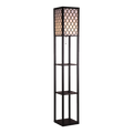 Shelf Floor Lamp - Shade Diffused Light Source with Open-Box Shelves V63-822811