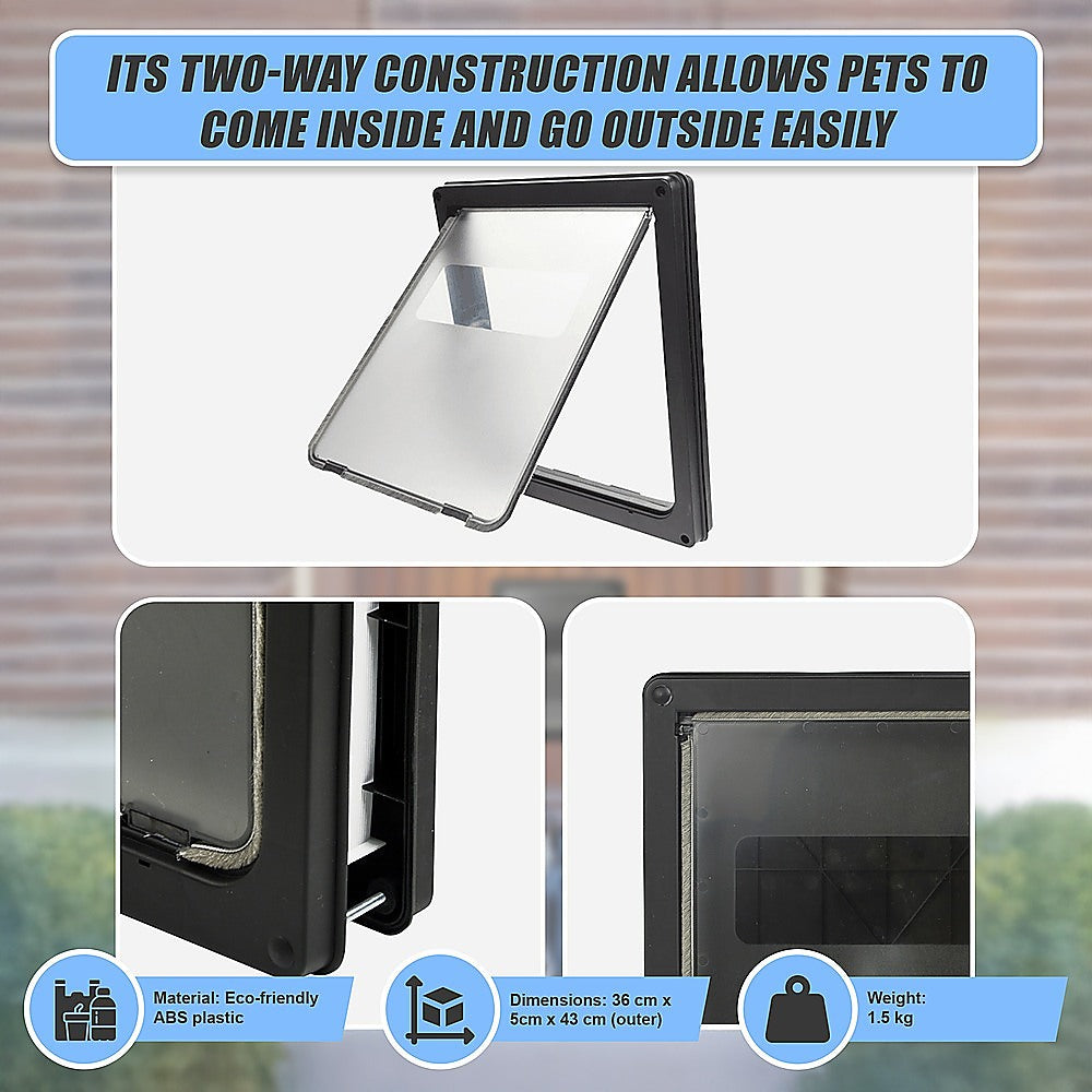 Pet Cat Dog Safe Security Flap Locking Door V63-822821