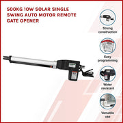 500KG 10W Solar Single Swing Auto Motor Remote Gate Opener V63-822901