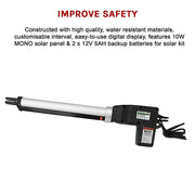 500KG 10W Solar Single Swing Auto Motor Remote Gate Opener V63-822901