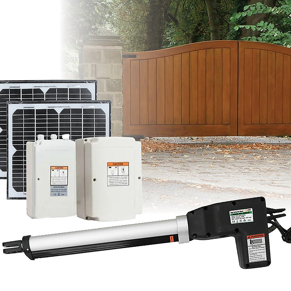 500KG 20W Solar Single Swing Auto Motor Remote Gate Opener V63-822911