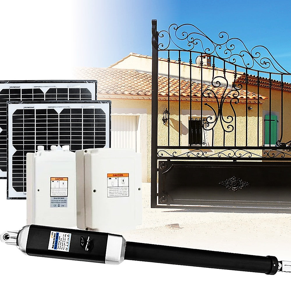 500KG 20W Solar Single Swing Auto Motor Remote Gate Opener V63-822971