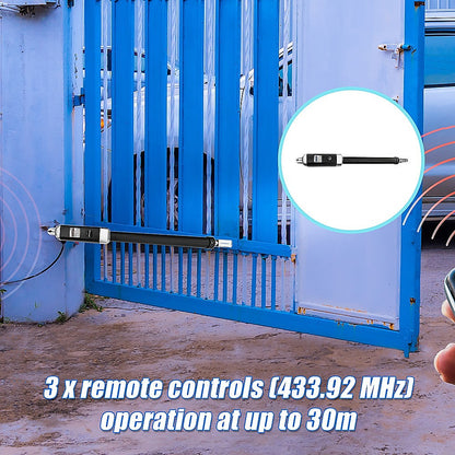 500KG 20W Solar Single Swing Auto Motor Remote Gate Opener V63-822971