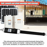 500KG 20W Solar Single Swing Auto Motor Remote Gate Opener V63-822971