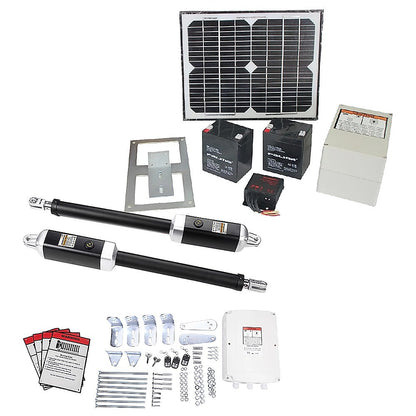 1200KG 20W Solar Double Swing Auto Motor Remote Gate Opener