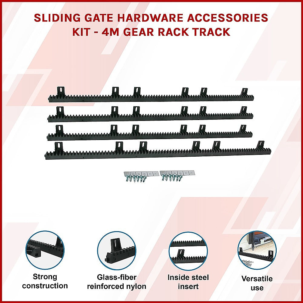 Sliding Gate Hardware Accessories Kit - 4m Gear Rack Track V63-823121