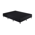 Palermo King Single Ensemble Bed Base Midnight Black Linen Fabric V63-823201