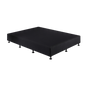 Palermo King Single Ensemble Bed Base Midnight Black Linen Fabric V63-823201