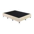 Palermo King Single Ensemble Bed Base Platinum Natural Sand Linen Fabric V63-823211