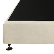 Palermo King Single Ensemble Bed Base Platinum Natural Sand Linen Fabric V63-823211
