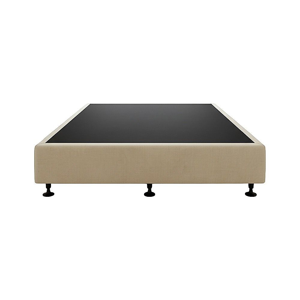 Palermo King Single Ensemble Bed Base Platinum Natural Sand Linen Fabric