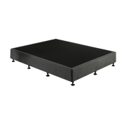 Palermo King Single Ensemble Bed Base Platinum Graphite Linen Fabric V63-823221