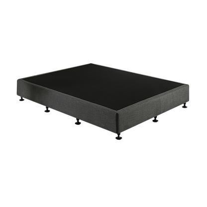 Palermo King Single Ensemble Bed Base Platinum Graphite Linen Fabric V63-823221