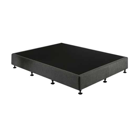 Palermo King Single Ensemble Bed Base Platinum Graphite Linen Fabric V63-823221