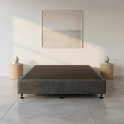 Palermo King Single Ensemble Bed Base Platinum Graphite Linen Fabric V63-823221