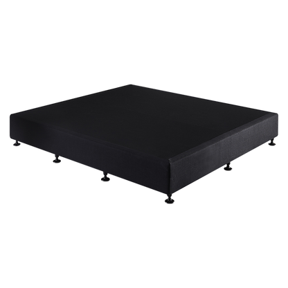 Palermo King Ensemble Bed Base Midnight Black Linen Fabric V63-823261
