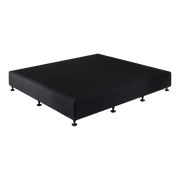 Palermo King Ensemble Bed Base Midnight Black Linen Fabric V63-823261