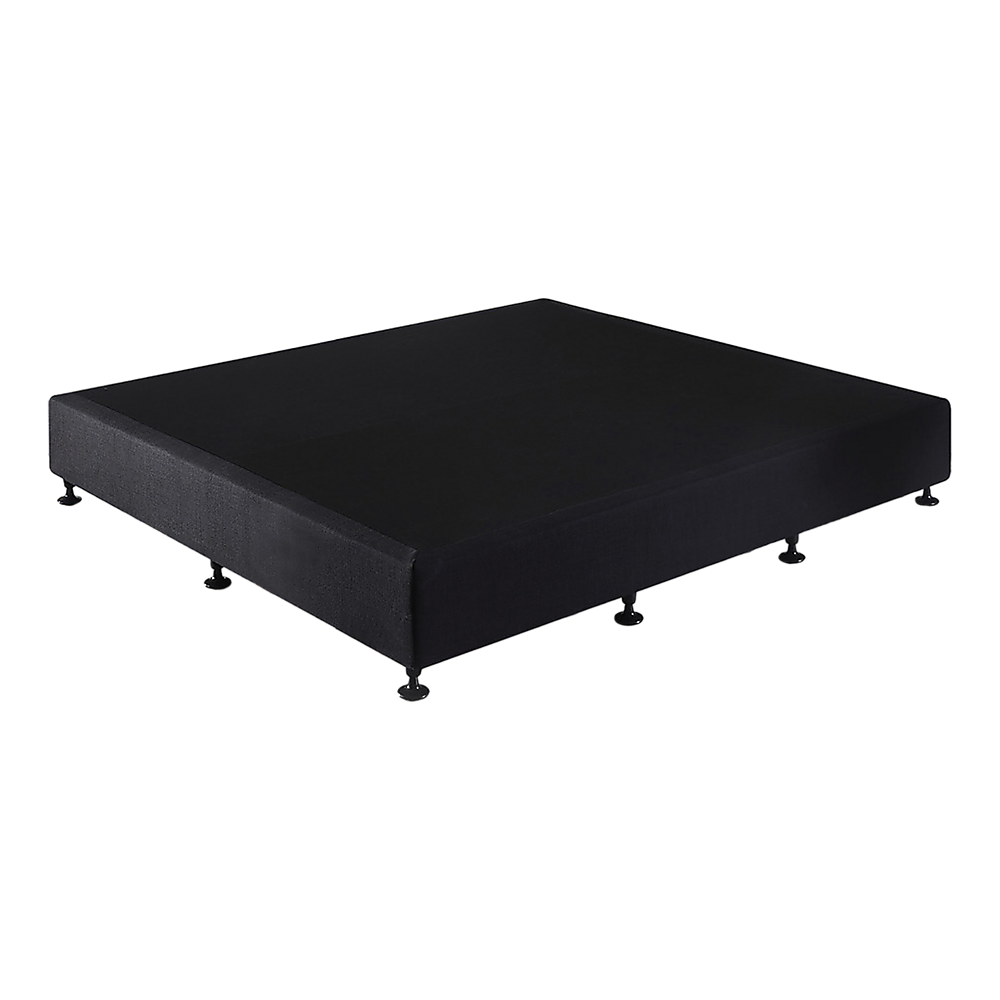 Palermo King Ensemble Bed Base Midnight Black Linen Fabric V63-823261