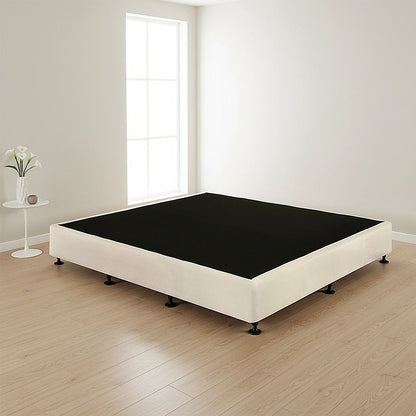Palermo King Ensemble Bed Base Platinum Natural Sand Linen Fabric V63-823271