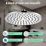 200mm Shower Head Round Chrome Showerhead V63-823291