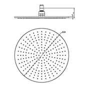300mm Brass Shower Head Round Chrome Showerhead V63-823311