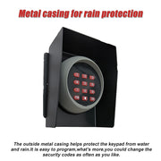 Wireless Keypad Entry For Swing And Sliding Gate with Metal Casing V63-823391